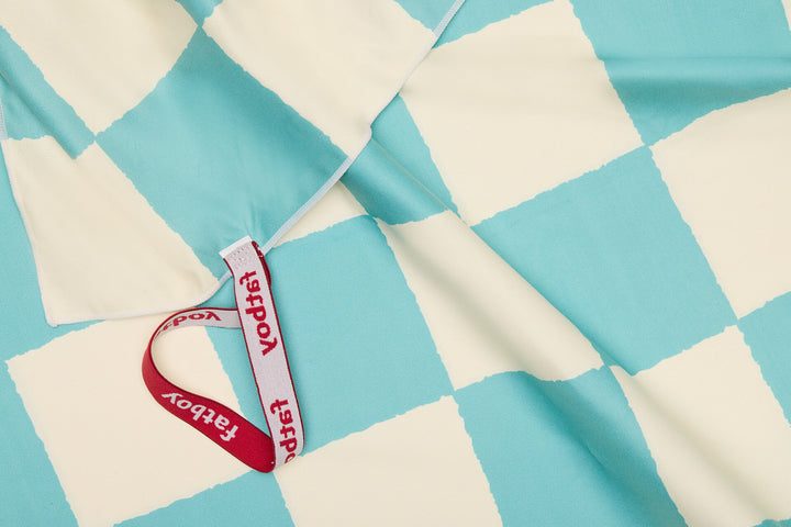 Fatboy Towel-Beach Baggy XL Chess Azur