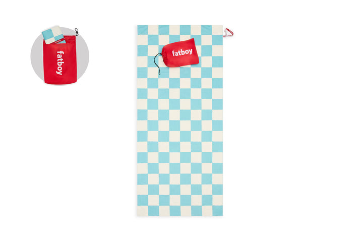Fatboy Towel-Beach Baggy XL Chess Azur