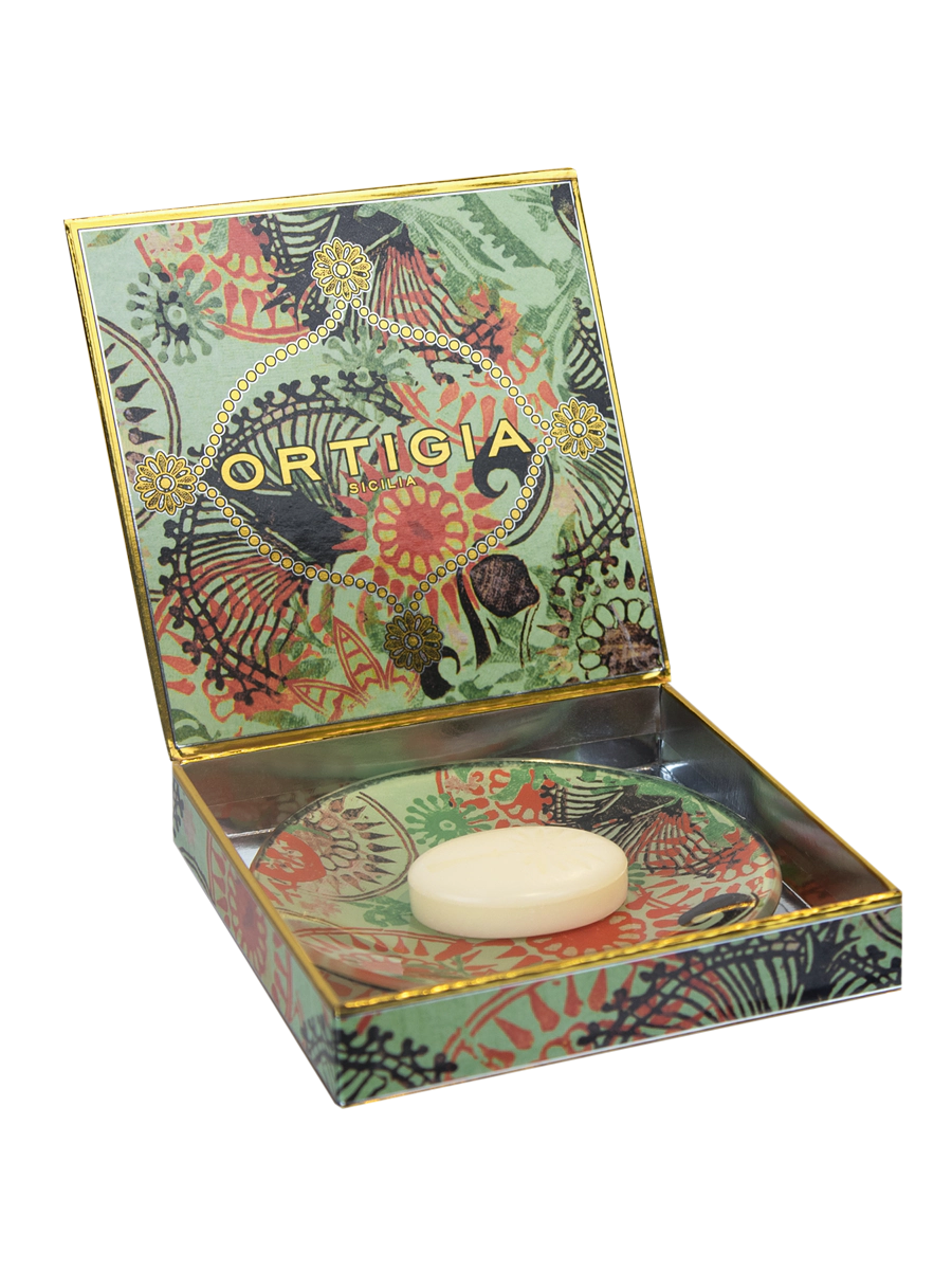 Ortigia Fico D'India Glass Plate & Soap