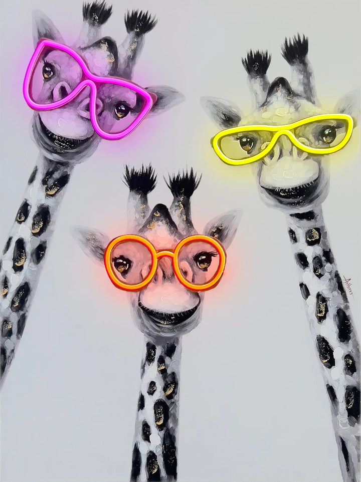 Giraffe LED Neon Wall Art