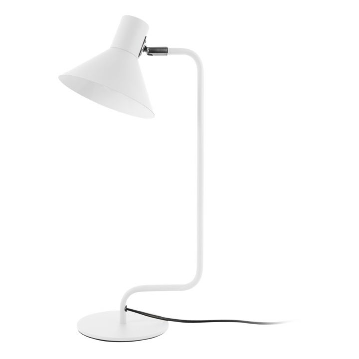 Curved White Table Lamp