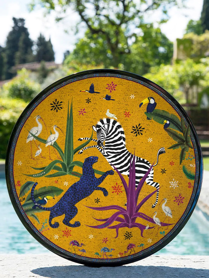 Ortigia Round Sahara Jungle Tray