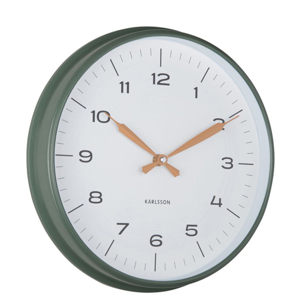 Jungle Green Modern Factory Wall Clock