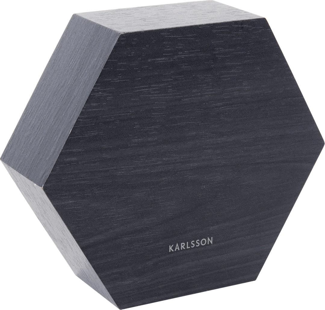 Hexagon Wooden LED Alarm Clocks