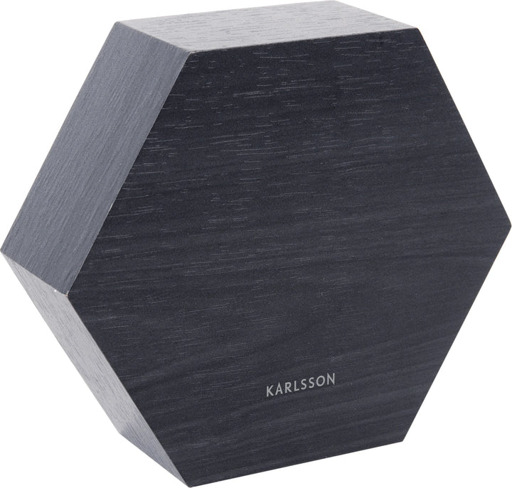 Hexagon Wooden LED Alarm Clocks