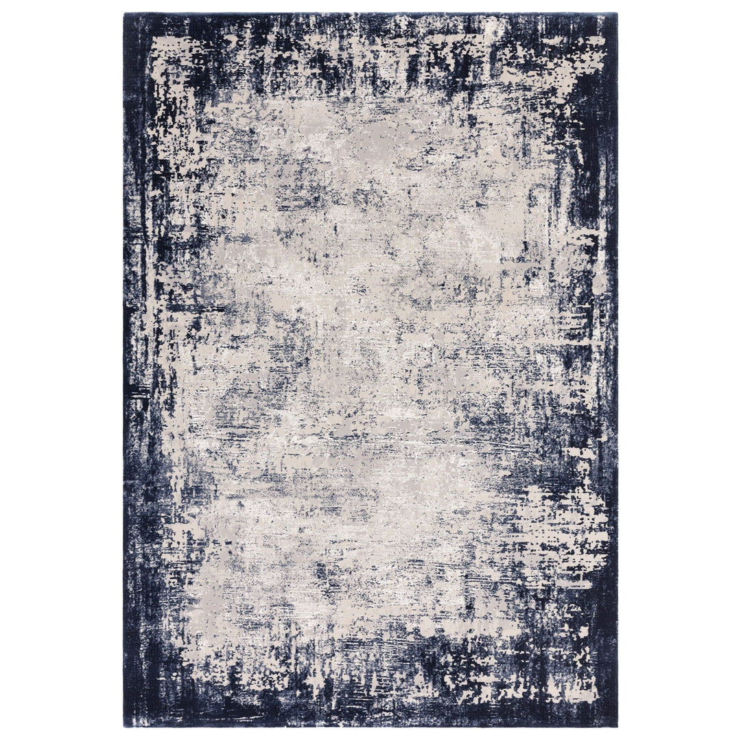 Kuza Border Navy Rugs
