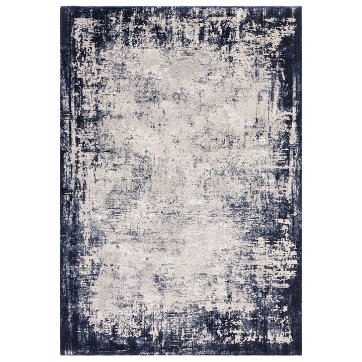 Kuza Border Navy Rugs