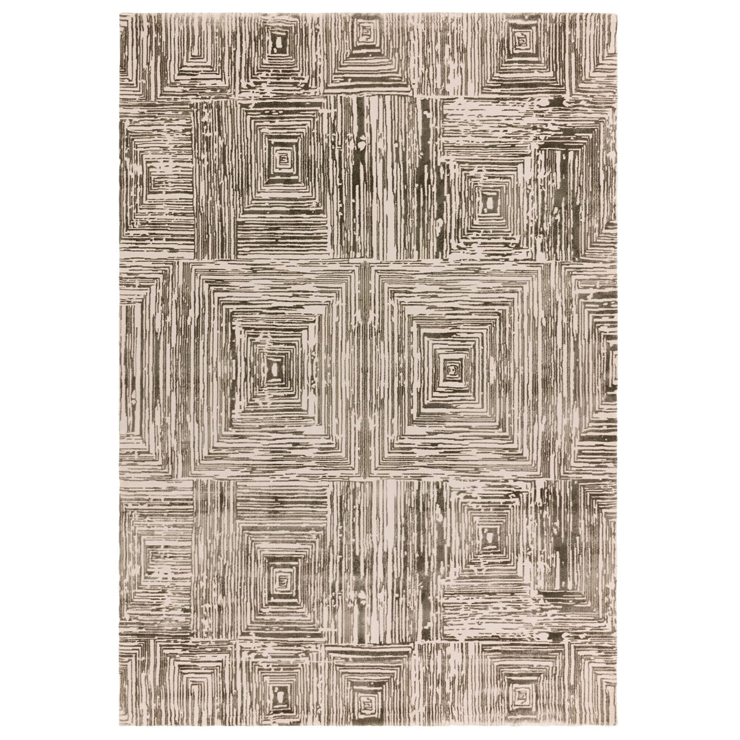Kuza Portrait Khaki Rug