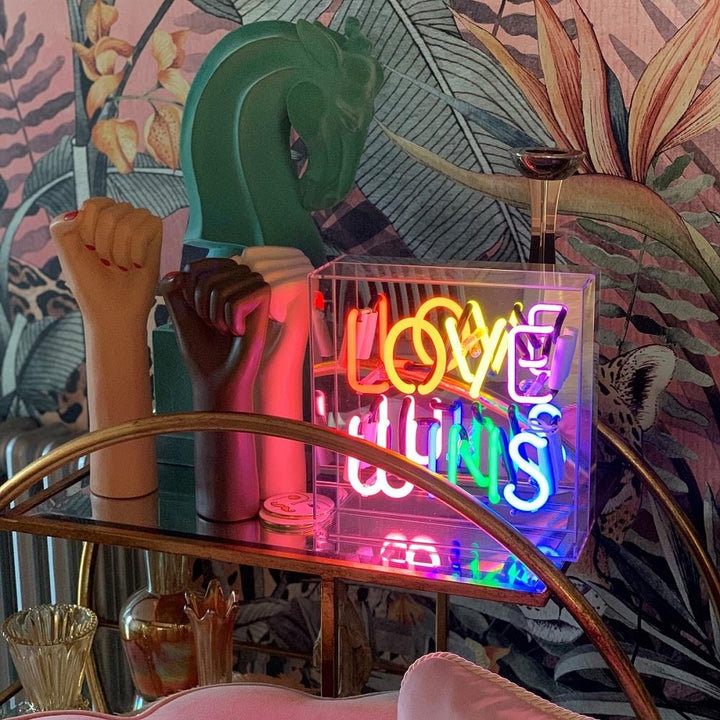 Neon Love Wins Sign