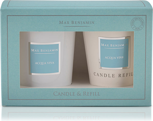 SALE Max Benjamin 'Acqua Viva' Candle & Refill Set