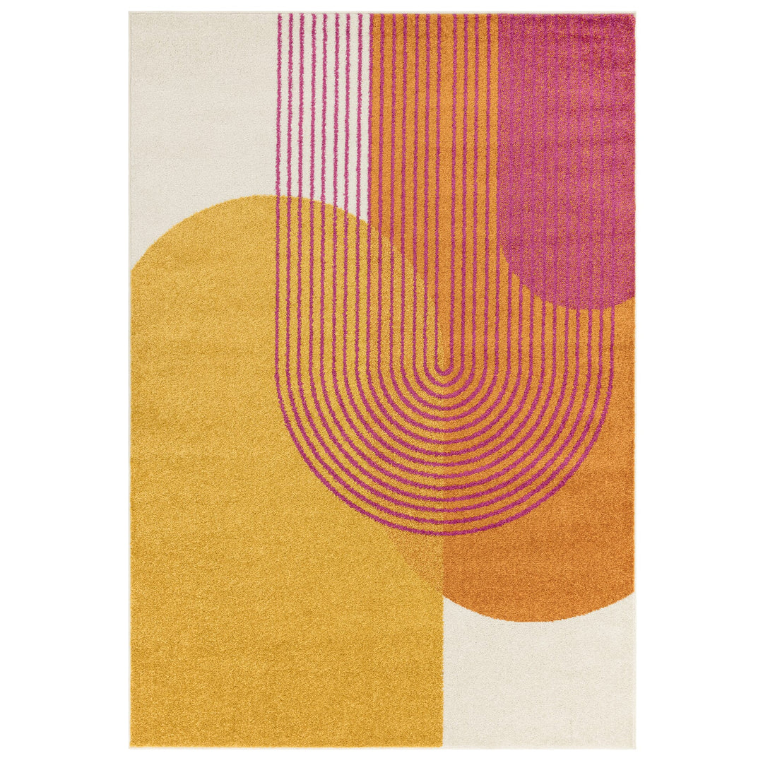 Muse Orange Retro Rugs