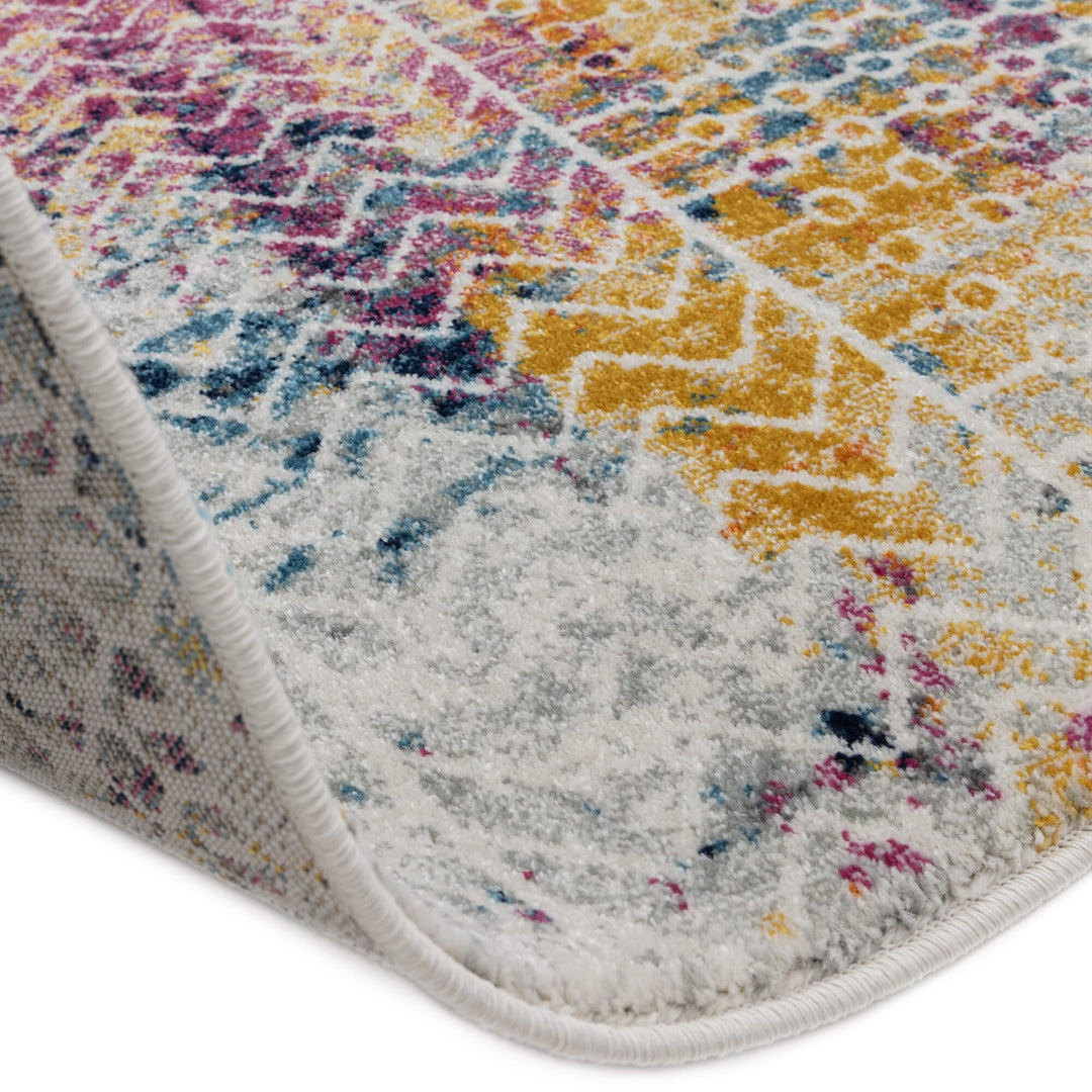 Muse Check Tribal Bright Runner & Rugs