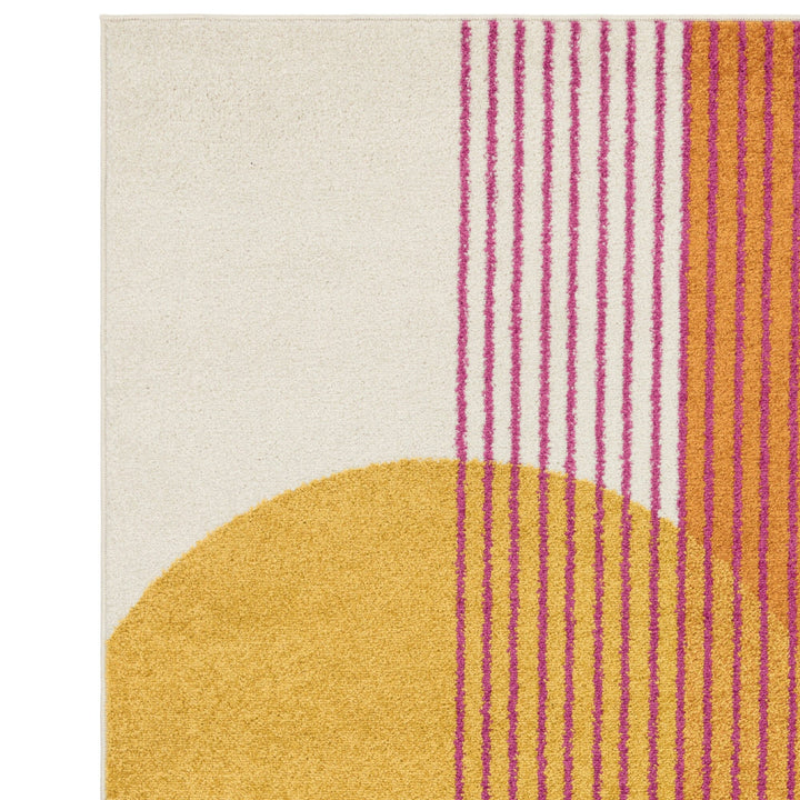 Muse Orange Retro Rugs