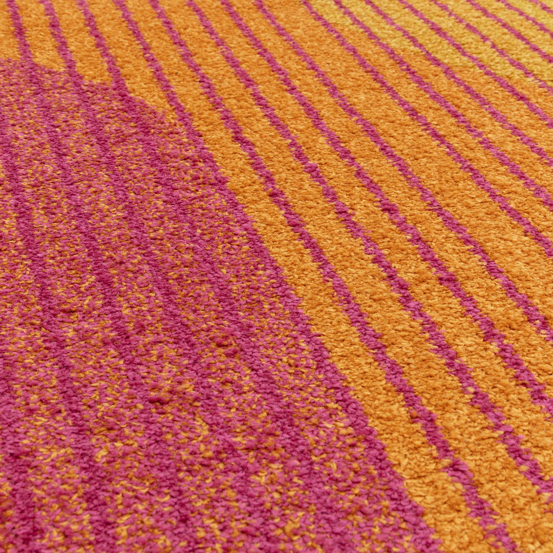 Muse Orange Retro Rugs