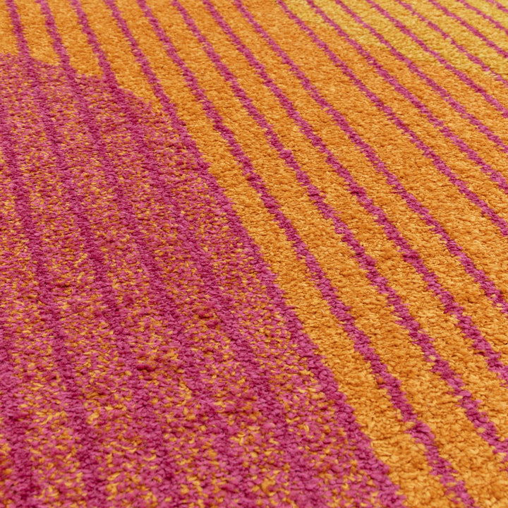Muse Orange Retro Rugs