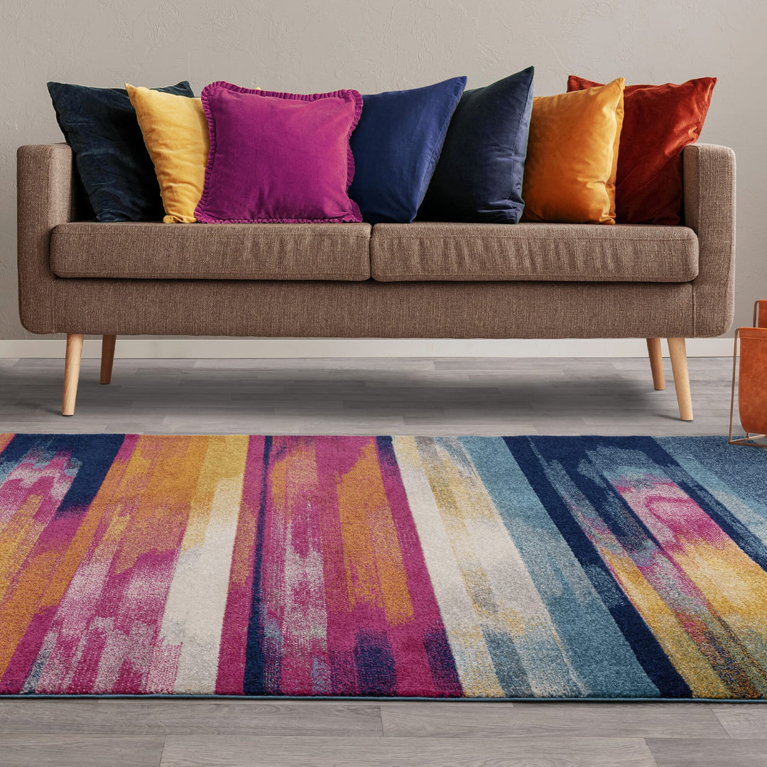 Nova Stripe Multi Rugs