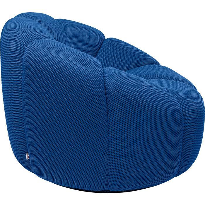 Blue Swivel Armchair Peppo Lounge