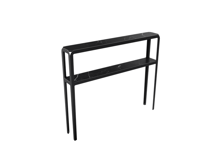 Sumatra Console With Shelf 'Marquina Marble'