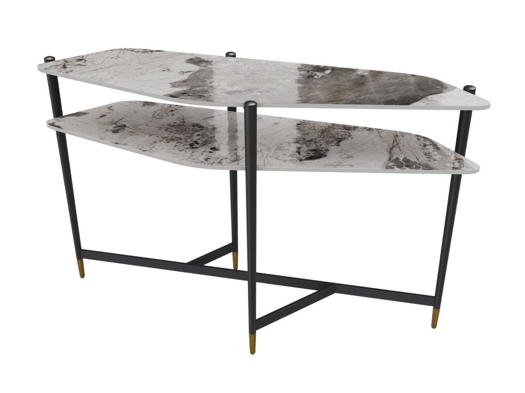 Akante Bergamo Ceramic & Marble Console Table