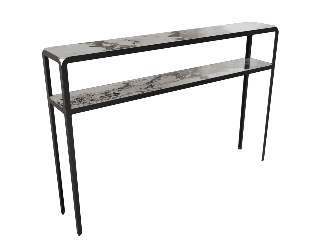 Sumatra Console With Shelf 'Calcatta Marble'