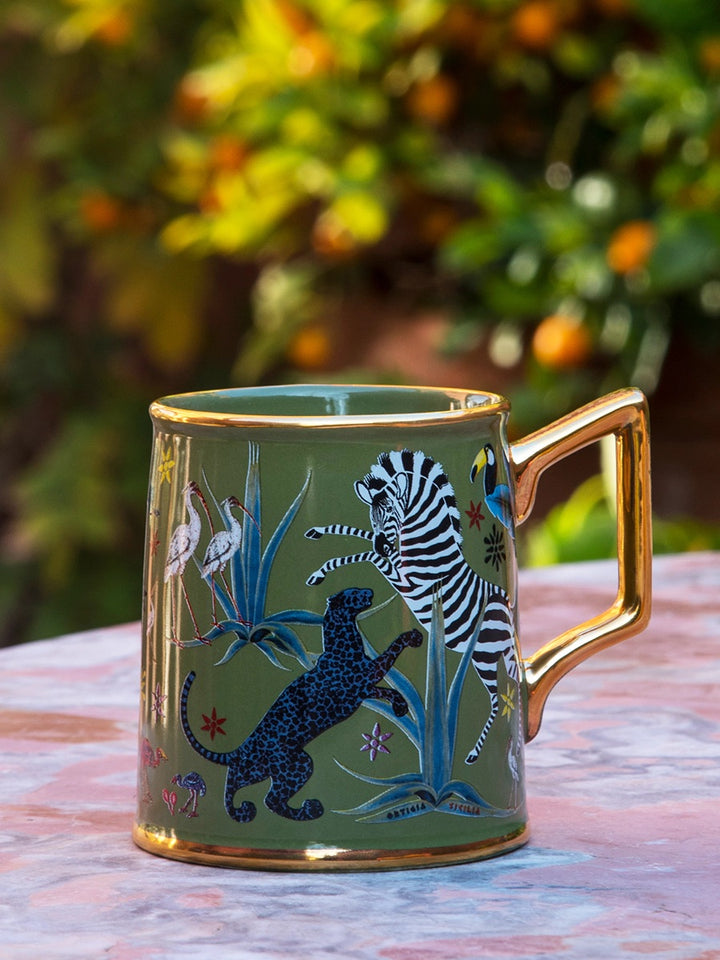 Ortigia Ceramic Green Mug