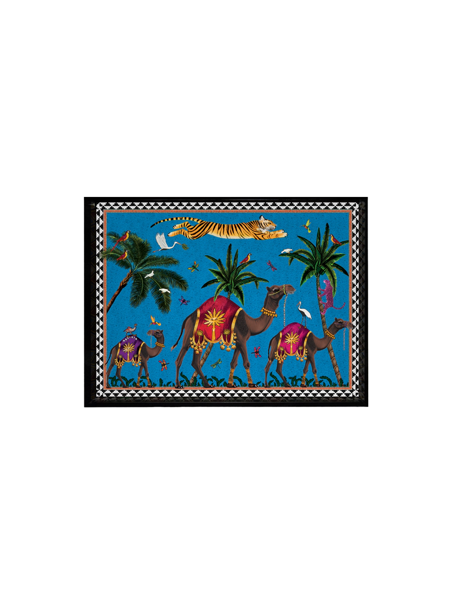 Ortigia Mini Flying Tiger Blue Tray