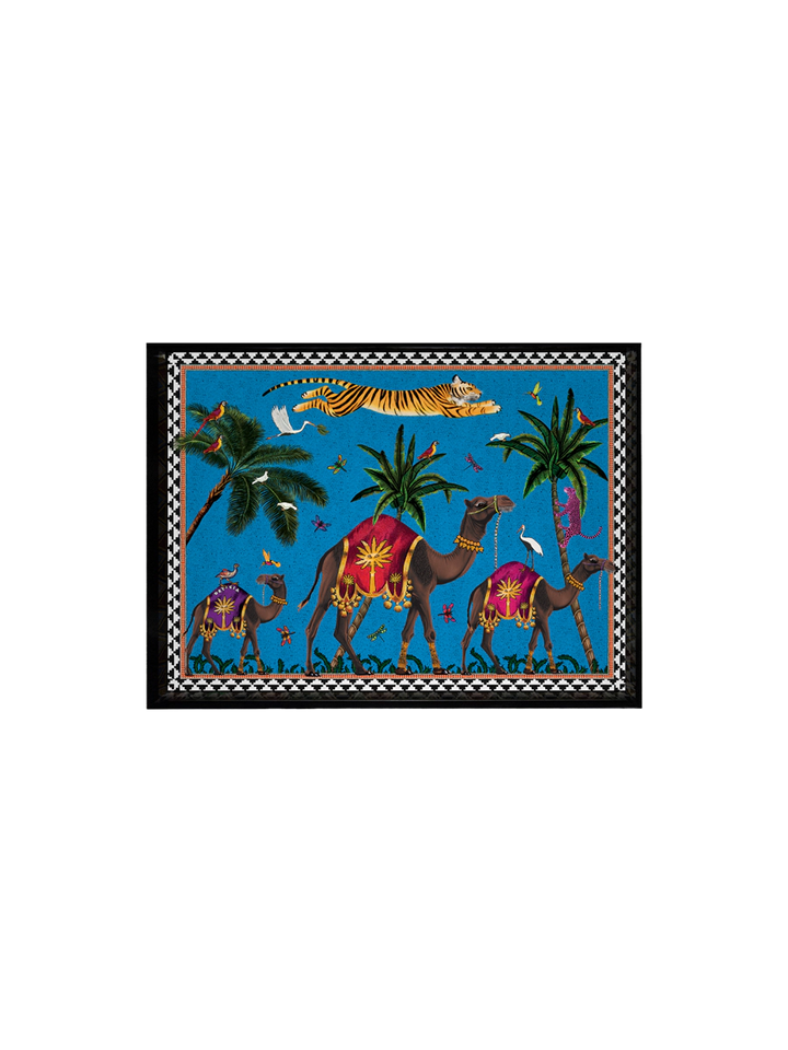 Ortigia Mini Flying Tiger Blue Tray