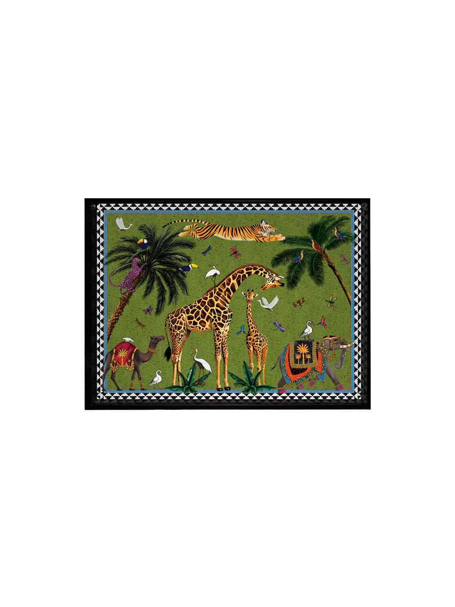 Ortigia Mini Flying Tiger Green Tray