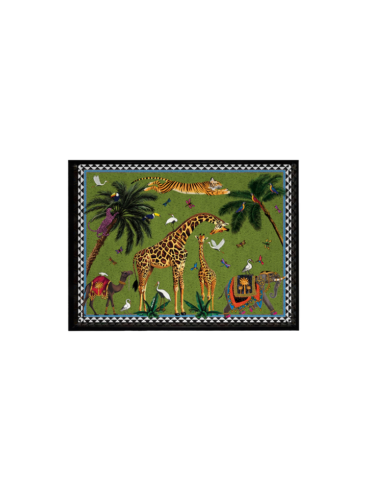 Ortigia Mini Flying Tiger Green Tray