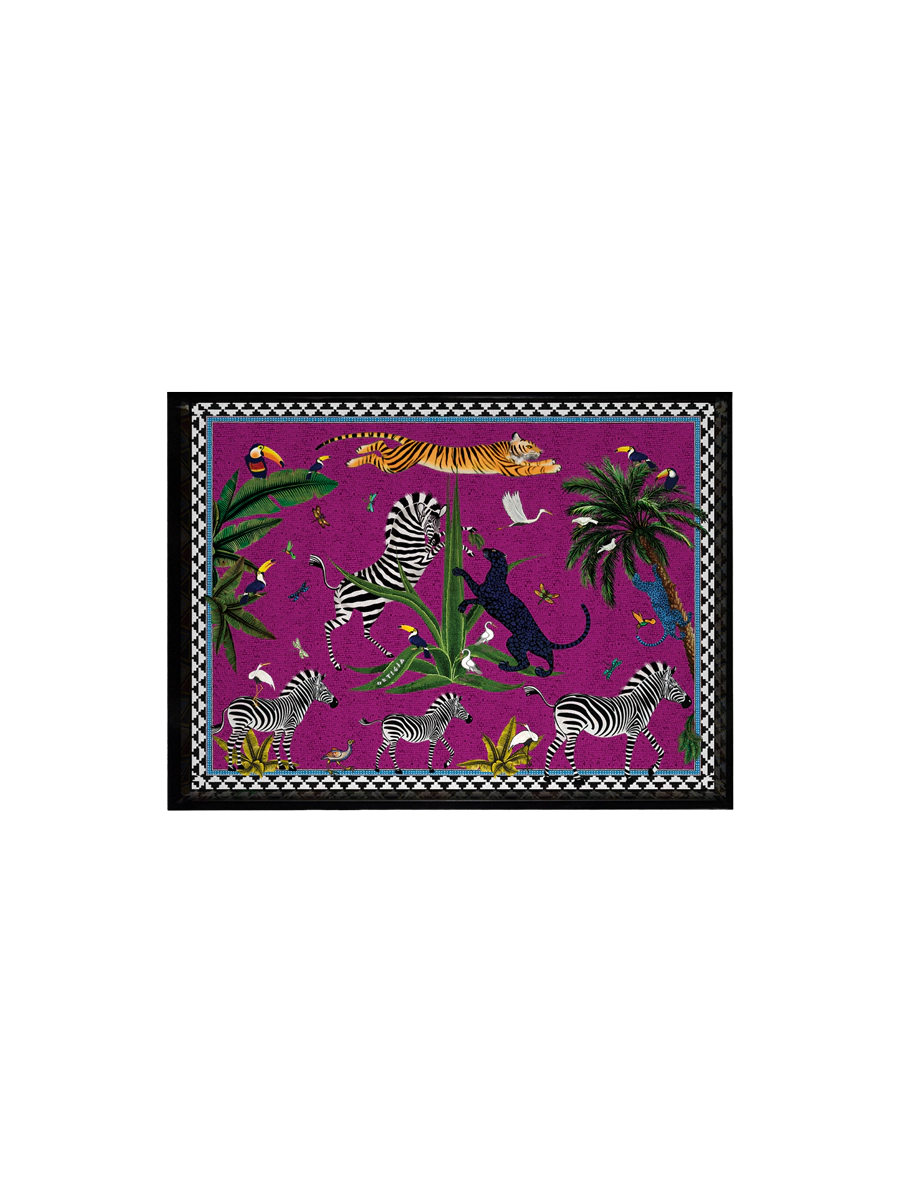 Ortigia Mini Flying Tiger Pink Tray