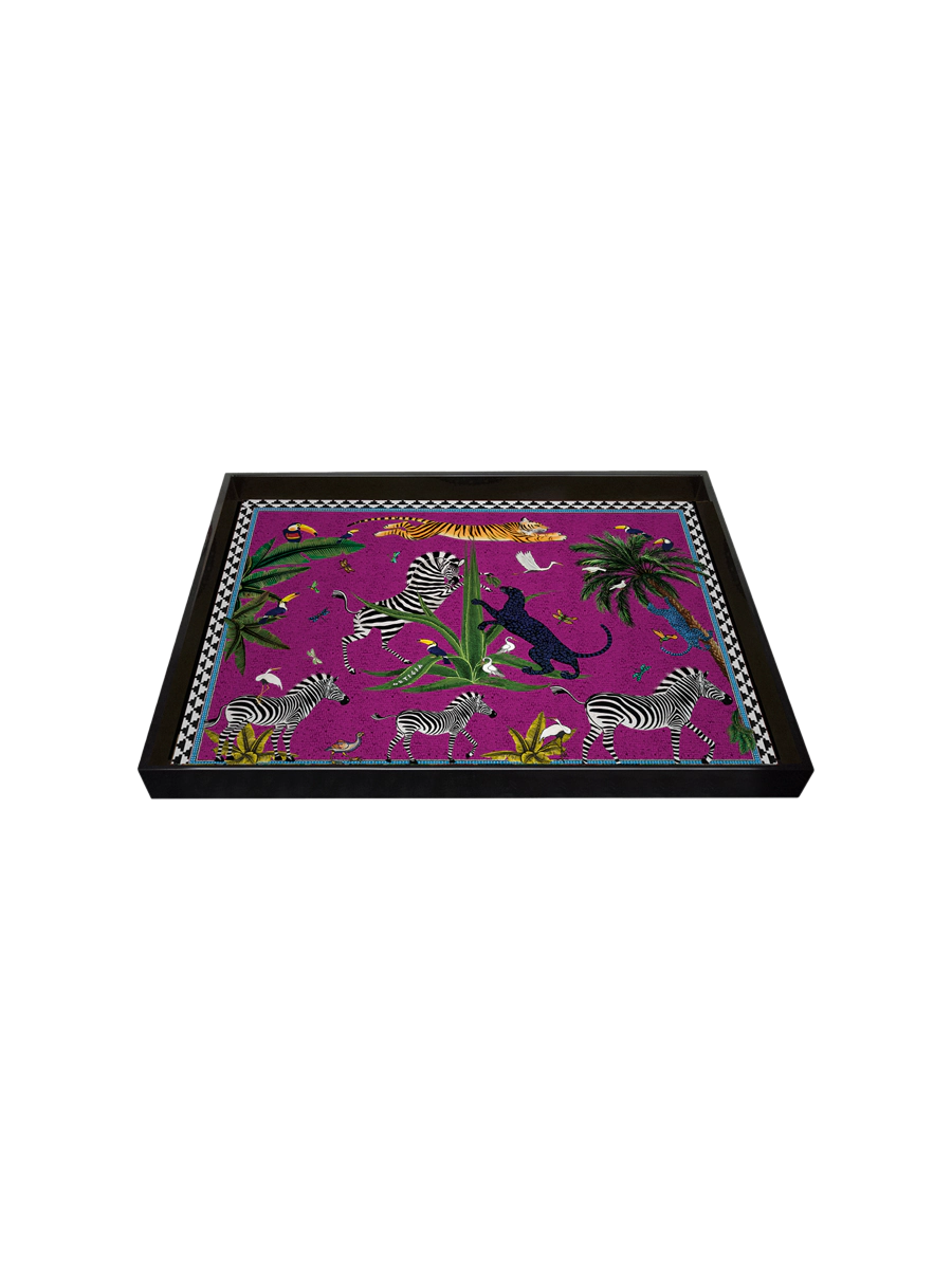 Ortigia Mini Flying Tiger Pink Tray