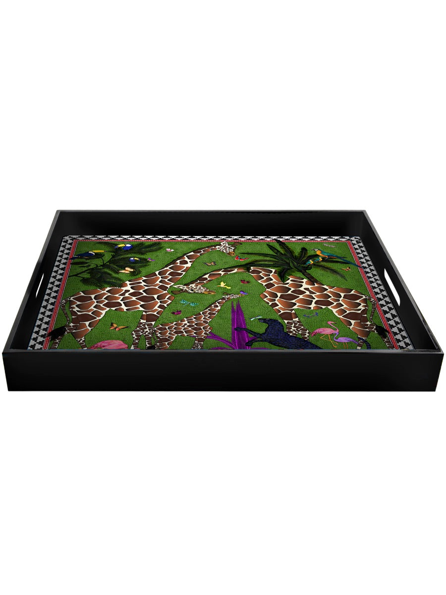 Large Green Giraffe Tray
