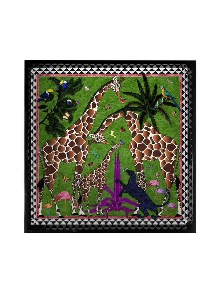 Large Green Giraffe Tray