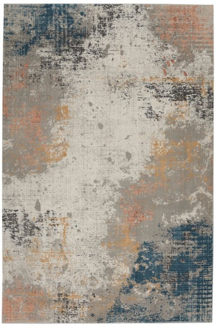 Rustic Grey Blue Rug