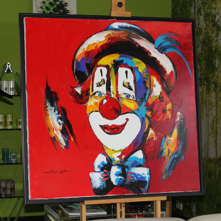 Grangil Red Clown Original Painting