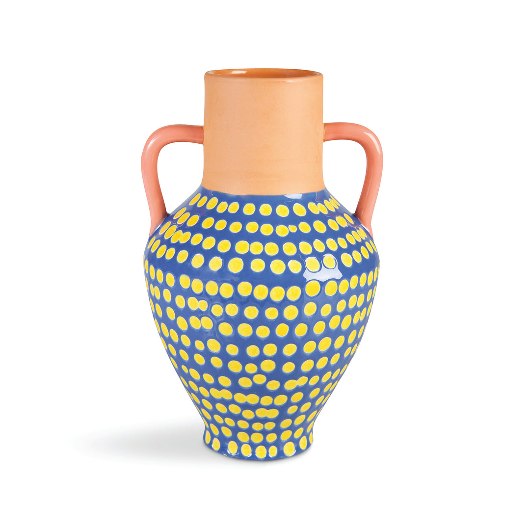 Dotted Terracotta Vase