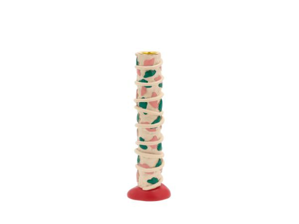 Dots Rose & Green Candlestick