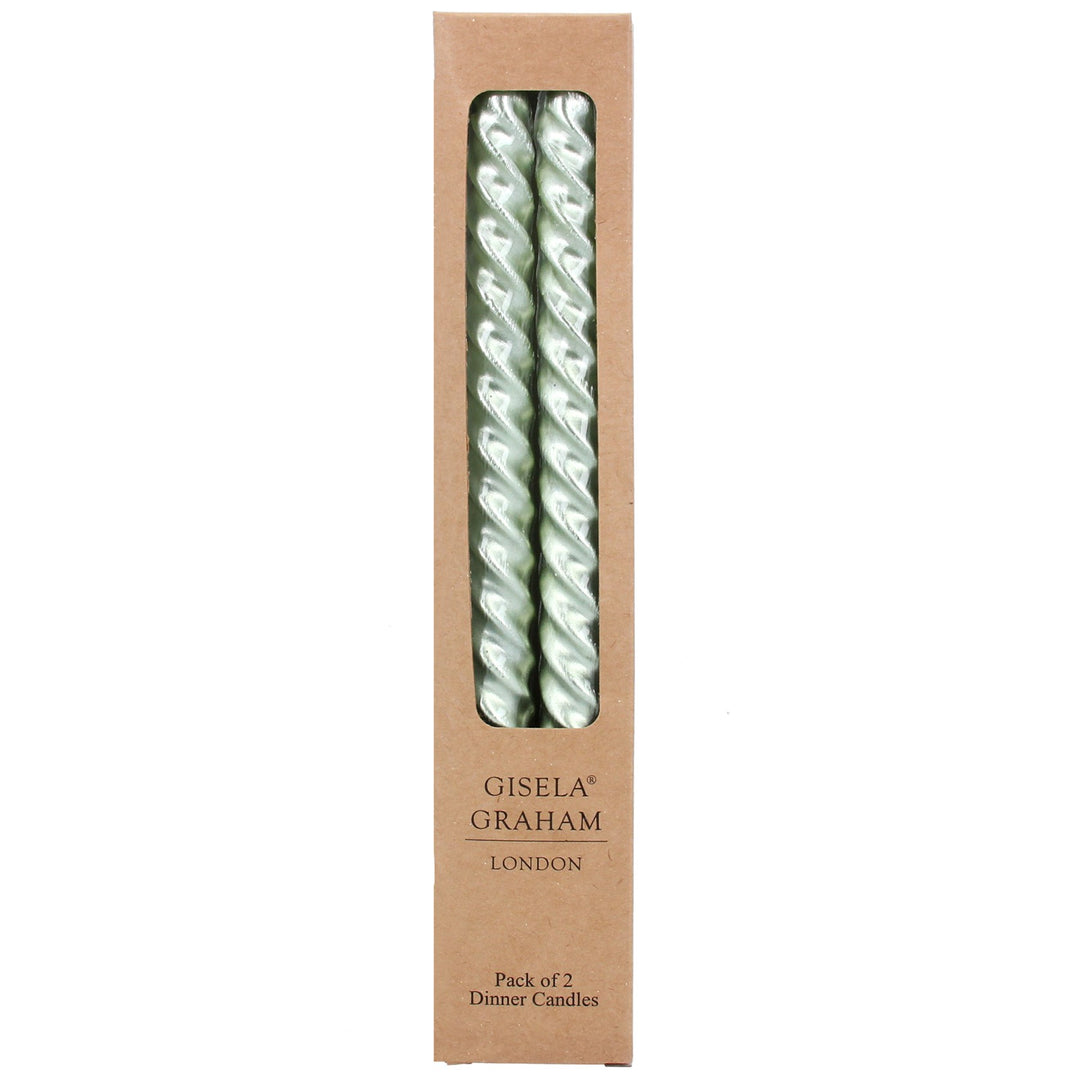 SALE GG Metallic Green Twist Candles