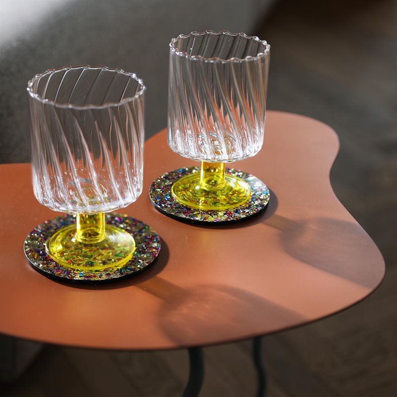 Glass Twirl Set of 2