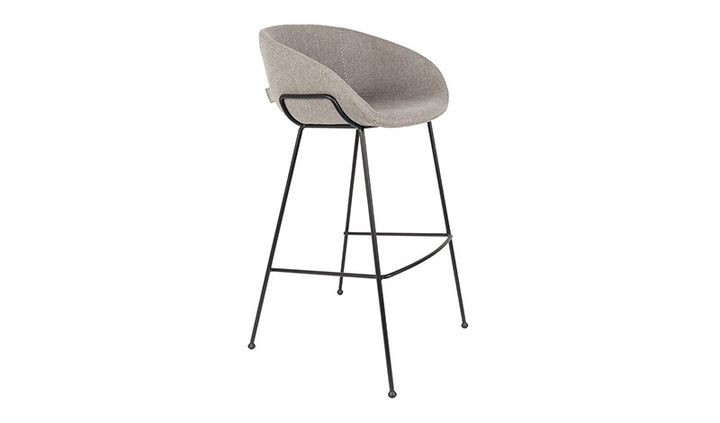 Feston Grey Material Stools Set