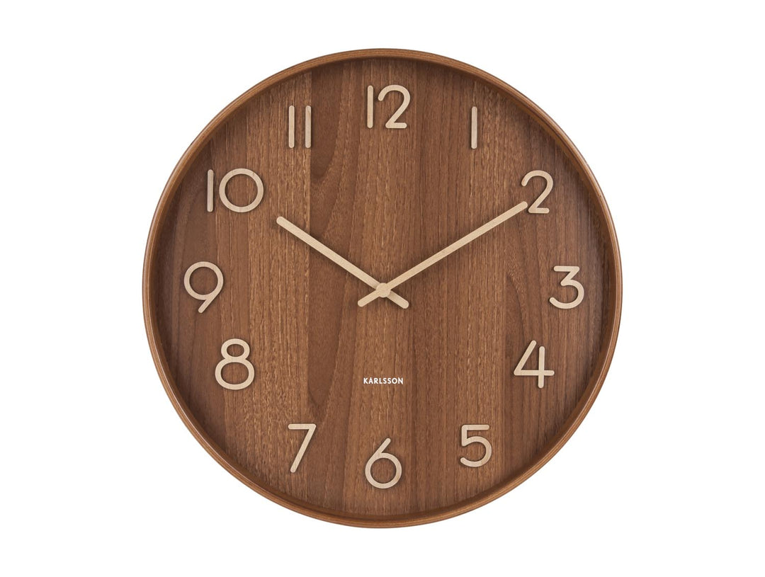 Dark Wood Wall Clock