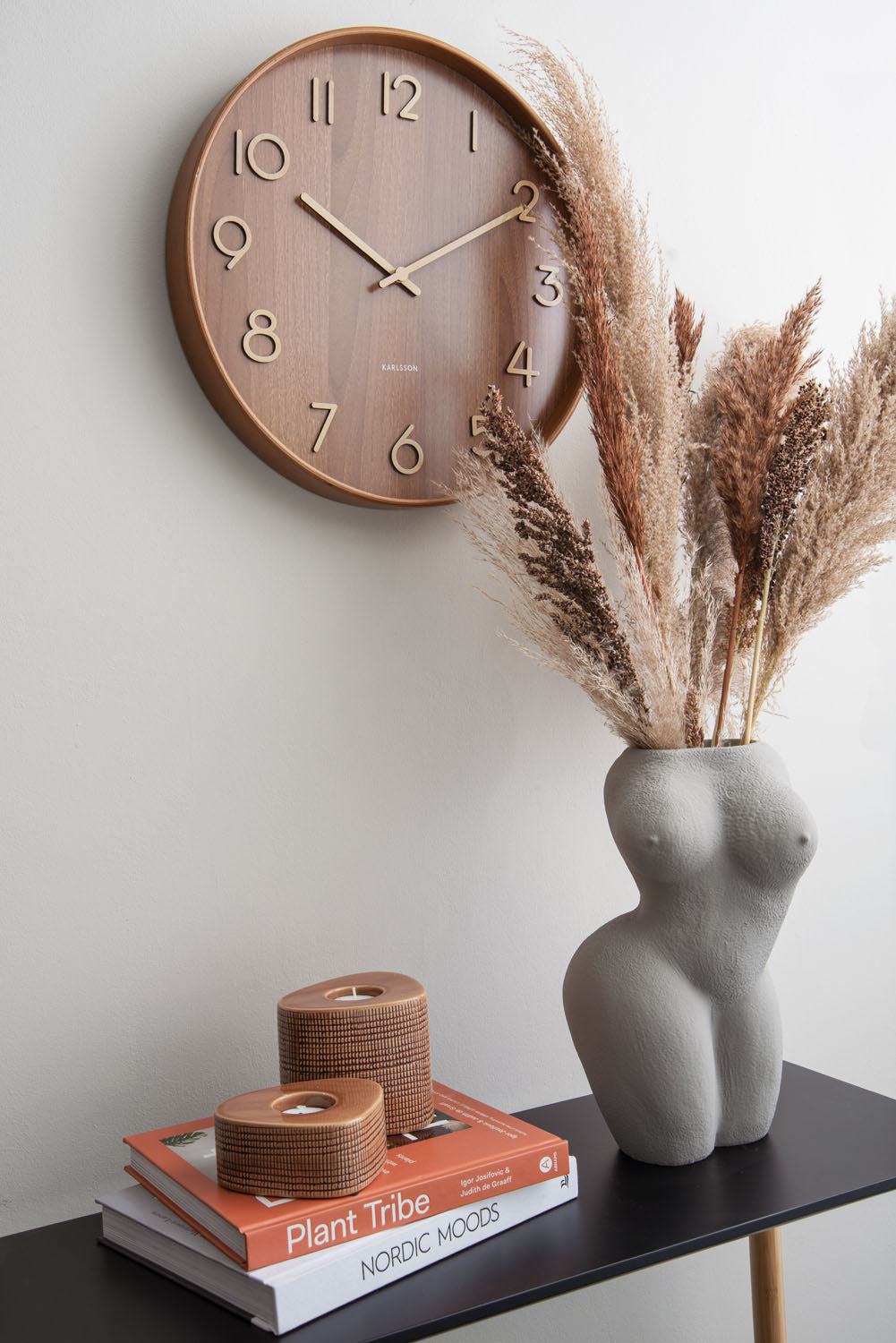 Dark Wood Wall Clock