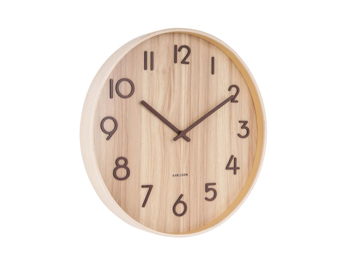 Light Wood Wall Clock