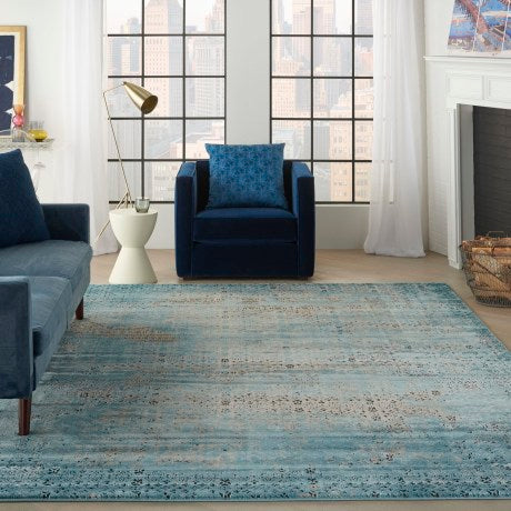 SALE Discontinued Turquoise Shade Rug