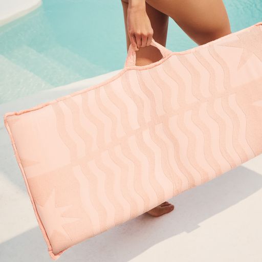 SALE Pink Terry Beach  Lounger