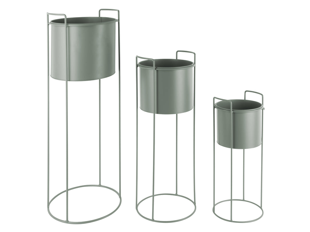 Round Plant Pot Set