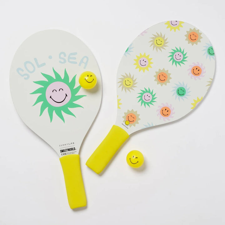 Sunnylife Smiley Beach Bat Set