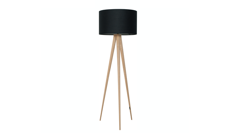 Wood Tripod Floor Lamp