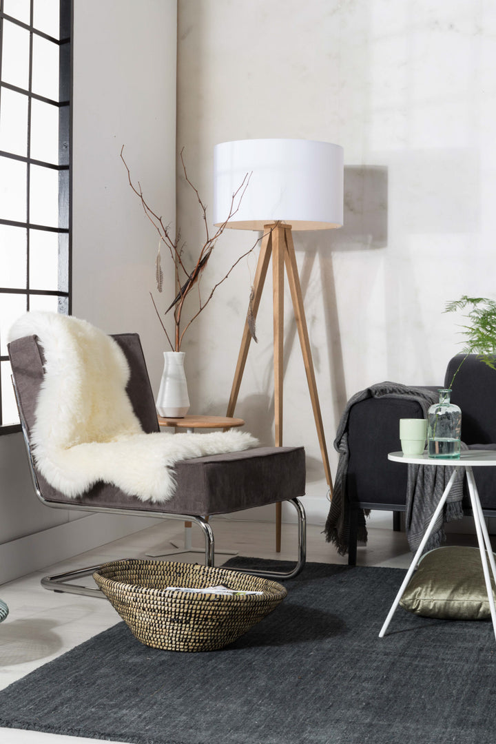 Wood Tripod Floor Lamp