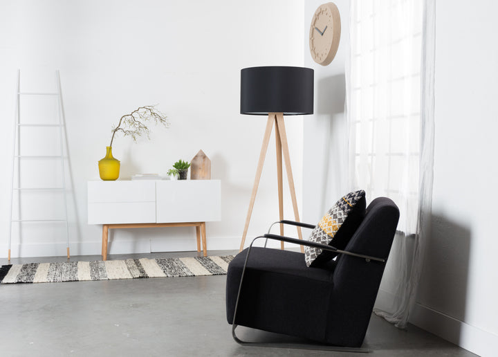 Wood Tripod Floor Lamp